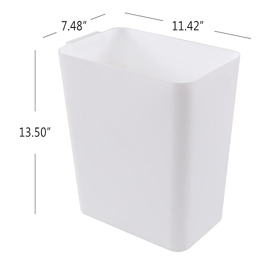 Teyyvn 3-Pack 4.5 Gallon Small Plastic Trash Can Garbage Container Basket for Bathroom Kitchen Office