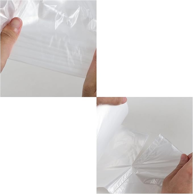 Zopnny 18 Gallon Garbage Bags Clear Large Trash Bags 100 Counts