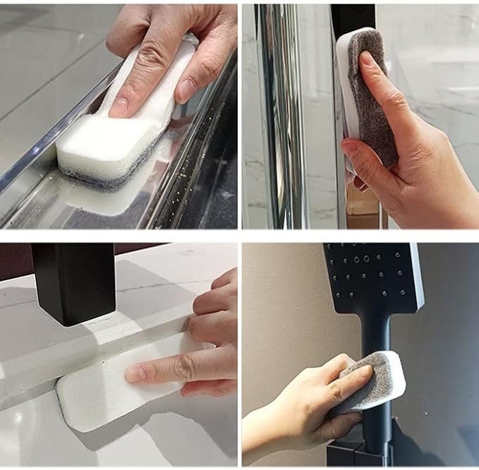 Double-Sided Window Washing Brush Multi-Function Glass Wiper Scraper Removable Sponge Kitchen Cleaning