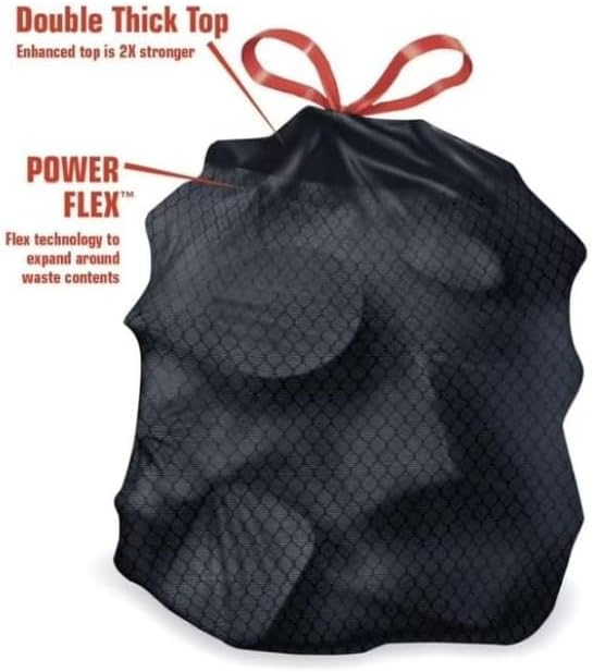 Member' Mark Heavy Duty 39-Gallon Yard Trash Bags Unscented ~ (90 Count).