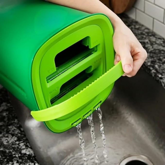 Clean and Wring Out The Flat mop Using a Microfiber Cleaning pad.