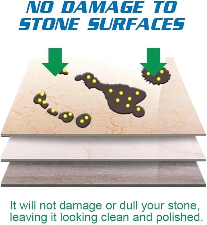 Marble Stone Platform Cleaning PowderPowder To Remove Organic Stains Such As Oil Grease Butter And Other Non-acid Stains From Most Marble Granite。 (Color : 1Count (Pack of 1))