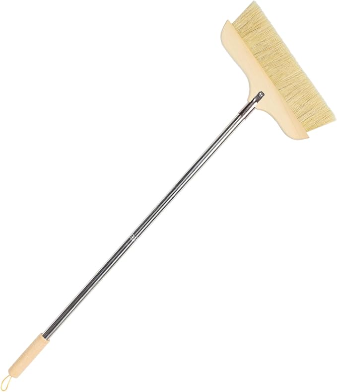 Handle Broom Soft Bristles for Efficient Home Cleaning for Hardwood Floors and Carpets and Easy to Store Cleaning Tool