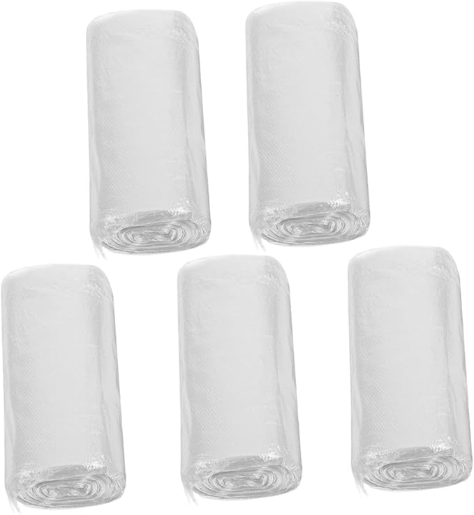 Thickened Plastic Trash Bags 300pcs (45x50cm) Flat Open Garbage Liners for Office Bathroom Kitchen Wastebasket Use