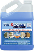 Wet &amp Forget Moss Mold Mildew &amp Algae Stain Remover Multi-Surface Outdoor Cleaner Concentrate Original 128 Fluid Ounces