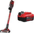 CRAFTSMAN Vacuum Red w/ V20 Lithium Ion Battery 4.0-Amp Hour (CMCVS001D1 &amp CMCB204)