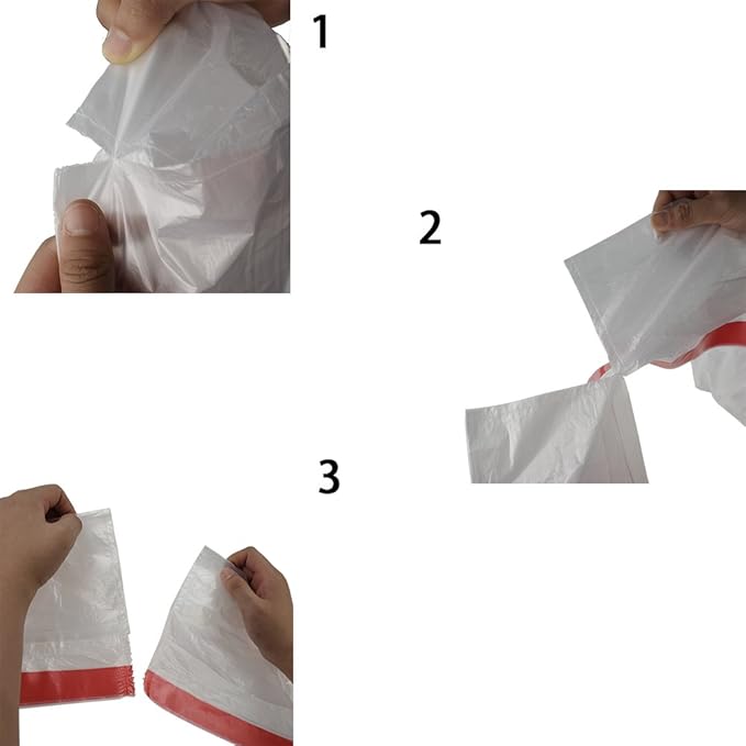 Pekky Clear Drawstring Large Trash Bags 30 Gallon Garbage Bags 60 Counts
