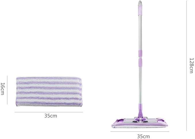 Microfiber Hardwood Floor Mop 360 Rotation Dust Flat Mop with Long Stainless Steel Handle for Home/Office Floor Cleaning