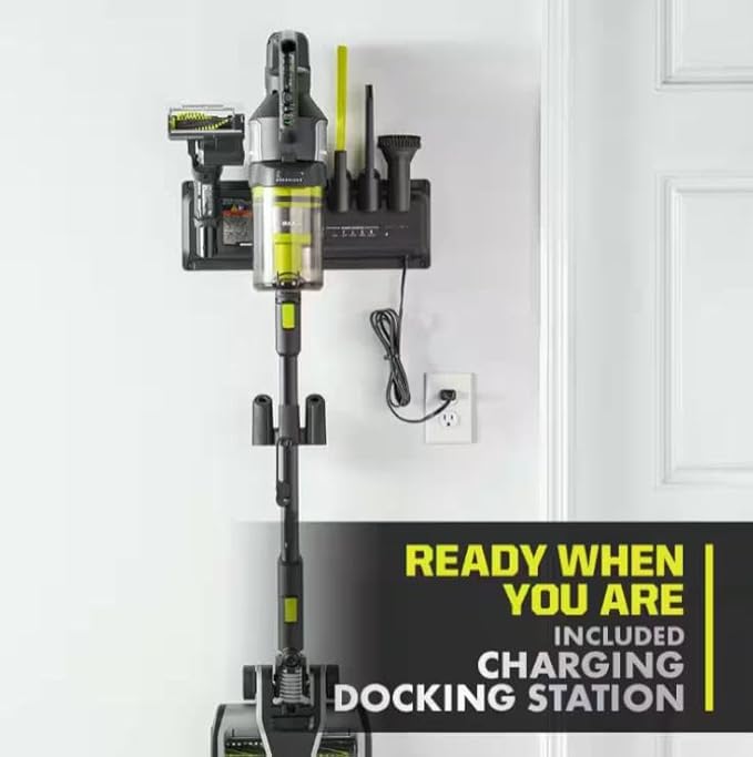 PBLSV719K-PCL700B Fits For RYOBI HP 18V Brushless Cordless Advanced WHISPER Series Stick Vacuum Kit with FREE Hand Vacuum 4 Ah Battery and Charger