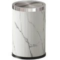 9L/2.3GAL Small Trash Can with Swing LidFancy Gold Waste Paper Baskets for BathroomsGold Small Trash Can for BathroomBedroom Powder RoomOfficeLaundry Room (9L-Wash Painting)