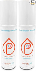 Purefypro Disinfectant Spray (4oz 2pk) for Toys High Chair Playpen Strollers - Kills 99.9999% E Coli Norovirus Flu Viruses Viruses MRSA Bacteria Fungi No Rinse No Residue