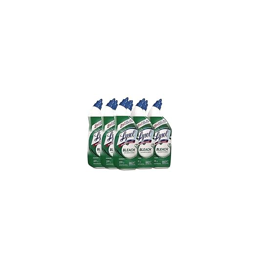 Lysol Bleach Toilet Bowl Cleaner 216oz (9X24oz) 10X Cleaning Power