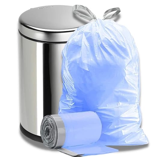 Plasticplace Simplehuman Compatible Trash Bags Bundle - Code H Blue Recycling Bags (200 Count) and Code V Kitchen Trash Bags (200 Count)