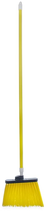 SPARTA Spectrum Duo-Sweep Unflagged Bristle Angle Broom with Handle 56 - Yellow