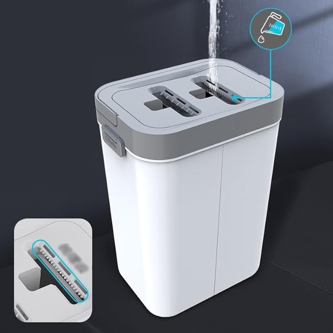 Dry and Wet Dual-Purpose Flat Mop No Hand Washing