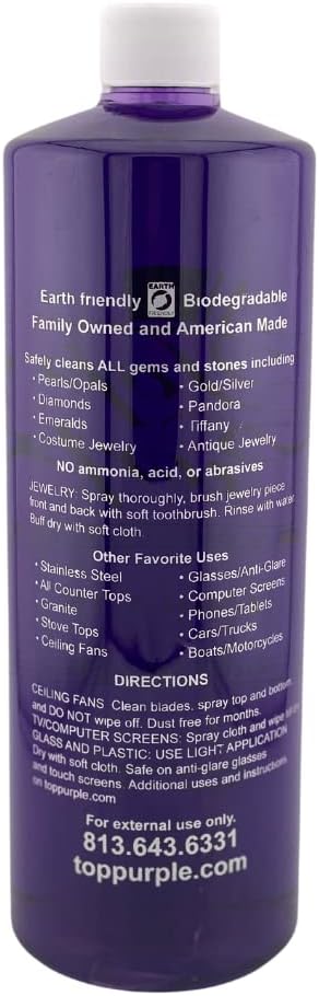 Jewelry and More Cleaner 32 Ounce Refill &amp 2 Ounce Spray Bottle