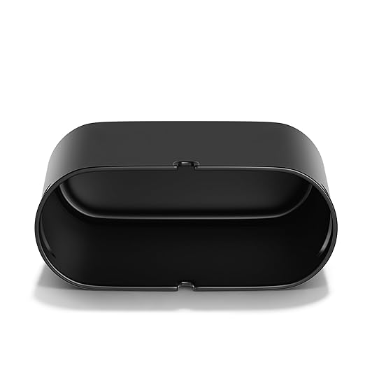 SUBEKYU 2.3 Gal Trash Can for BathroomSmall Office Garbage Can for KitchenSlim Rectangular Waste BinPlasticBlack