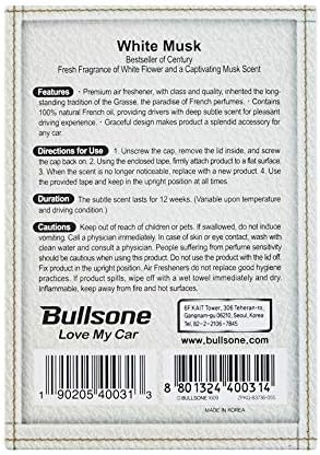 Bullsone Grasse L'esterel Natural Car Air Fresheners Luxury Car Perfume - Naples Blue Scent (2 Pack)