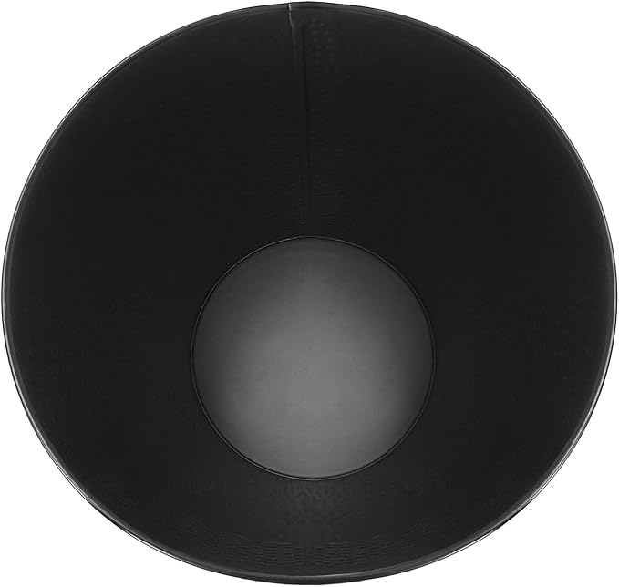 Wastebasket for Bedroom Bathroom Trash Can 6 Liters Black Stainless Steel
