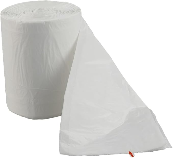 Ggbin 18 Gallon Large Trash Bags White Kitchen Garbage Bags 80 Counts Lawn and Leaf bags