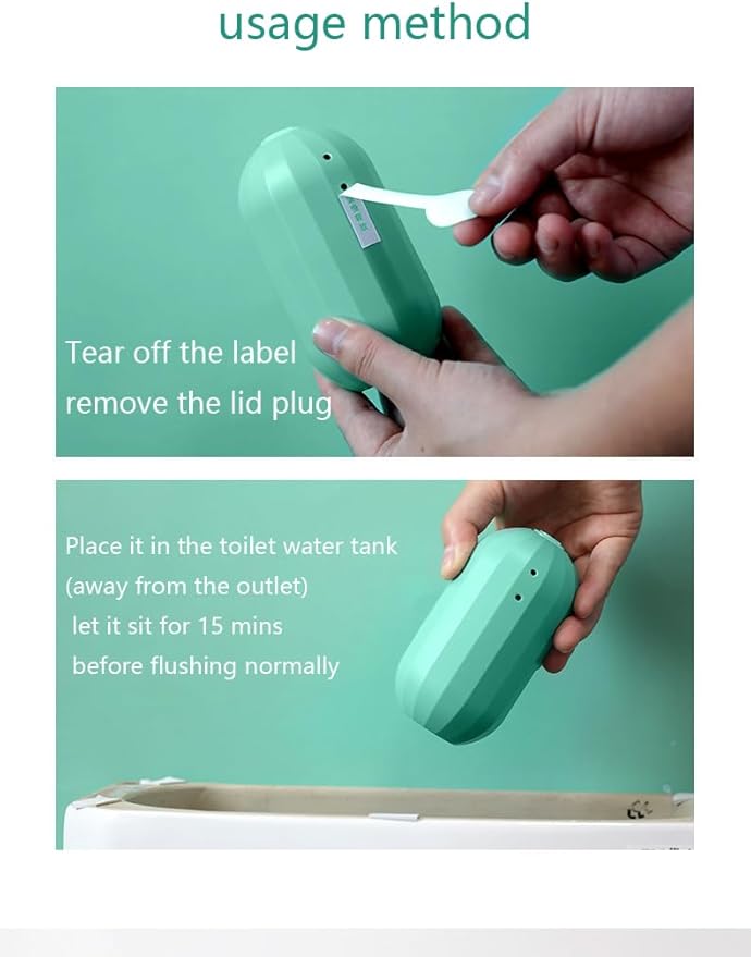 DDOXOO Automatic Toilet Cleaning Magic Box - Powerful Decontamination &amp Air Purification. Large Capacity for 3 Months. Excellent Dissolution No Wall Hanging. Unique External Hanging Rope Design.