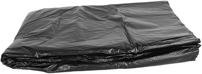 VICASKY 50pcs Heavy Duty Garbage Bags Large Trash Can Liners 80x100cm Black Contractor Trash Bags for Outdoor Gardening Commercial and Household Use