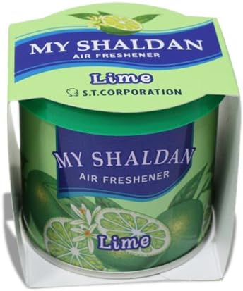 Pack of 24 My Shaldan Japanese Car Cup-Holder Natural Air Freshener Cans (Lime Scented)