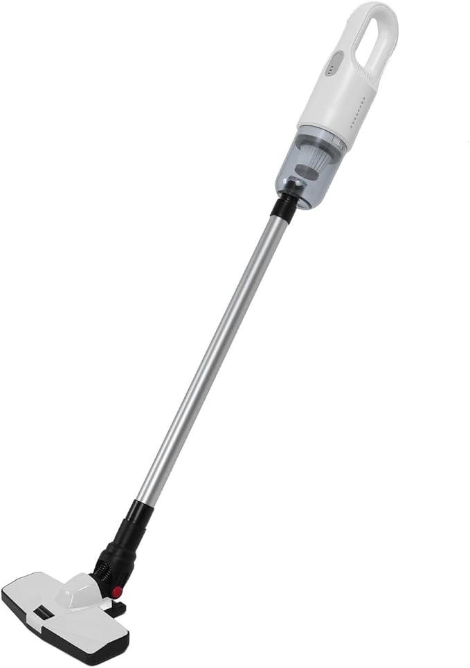Cordless Vacuum Cleaner Powerful Suction Wet Dry Vacuum with Mop 2 Gears Adjustable 6000mAh Battery for Pet Hair Carpet Hardwood Floor (White)