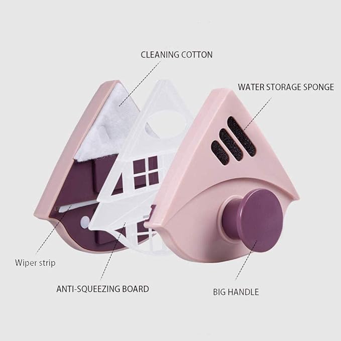 Glass Wiper Double-layer Strong Magnetic Double-sided Window Cleaner Artifact Household Tools Brush