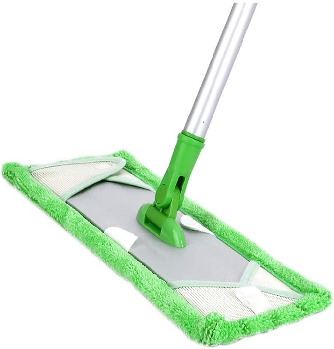 Microfiber Floor Mop Flat Pads and Stainless Steel Handle with Extension