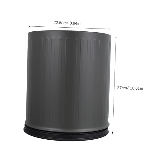 Healifty Double Open Top Trash Can Large Capacity Bathroom Wastebasket for Bedroom Office Kitchen Space-Saving Modern Design