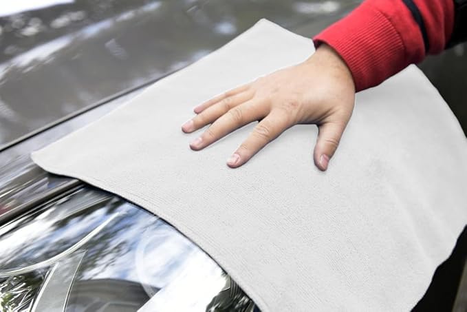 Avalon Towels Microfiber Cleaning Cloths (Value Pack of 36) - Size 16 x 16 Inches Highly Absorbent Cleaning Rags Lint Free Reusable and Washable Microfiber Towels for Cars