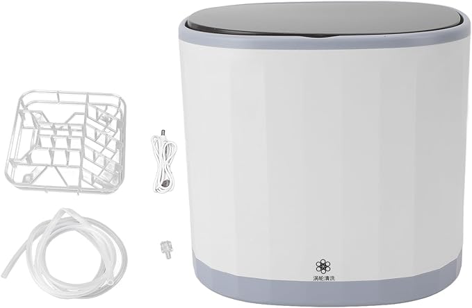 Alomejor Compact USB Dishwasher Tea Cup Cleaner Efficiently Removes for Home Office Use 4L Capacity