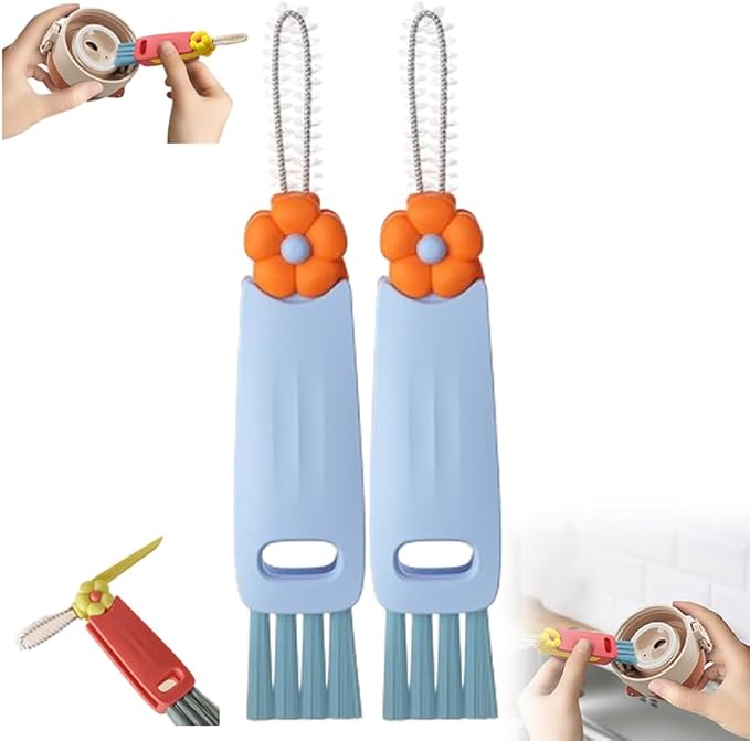 3-in-1 Silicone Lid Cleaning Brushes - Multifunctional Insulation Bottle &amp Tiny Cup Cleaner - Essential Kitchen Tool for Effective Home Cleaning