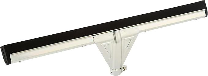 Restaurantware-SQUEEGEE ONLY: Clean Tek Professional 21.75 Inch Floor Squeegee 1 Broom With Double Rubber Blade - Handle Sold Separately Heavy-Duty Steel Wiper For Concrete Floor