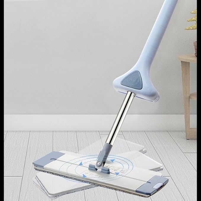 Flat mop Lazy Person wriggs Water and Saves Effort Rotating Floor for Both Dry and Wet use