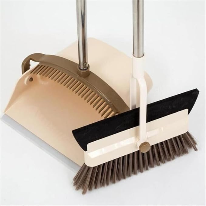 Floor Cleaner 2-in-1 Broom Wiper Set Sweeper Household Hair Soft Dustpan Practical Creative Dustless Multifunct