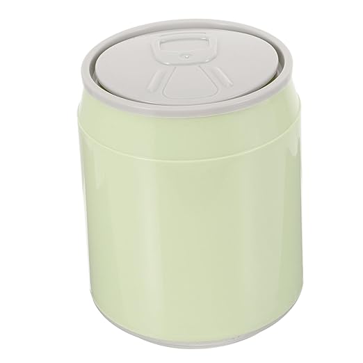 Amosfun 3pcs Trash Bin Lid Portable Plastic Wastebasket for Home Office and Travel Stylish and Odor Design for Bedroom Desk and Compact Spaces