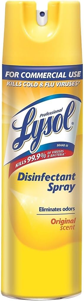 Lysol Professional Disinfectant Spray Original Scent 19 Ounce (Pack of 12)