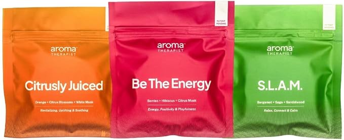 Energize AromaPuck 3-Pack Bundle (Citrusly Juiced Be The Energy and S.L.A.M)