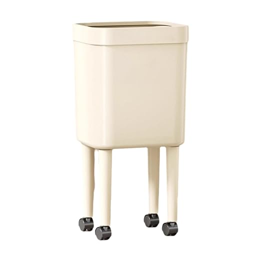 Trash Can Wastebasket Storage Bucket Large Capacity Sturdy Garbage Can Trash Bin for Toilet Office Bathroom Home Living Room