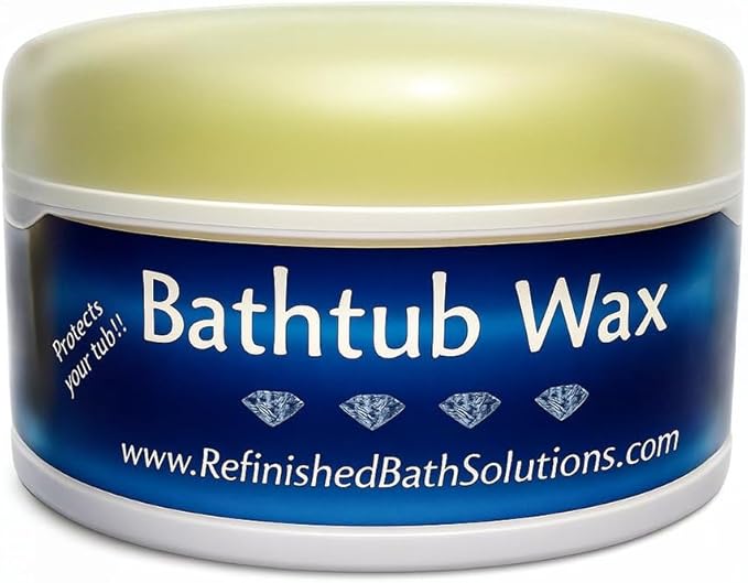 Ekopel 2K Bathtub Wax | Polish &amp Seal for Porcelain &amp Fiberglass Tubs | Watermark &amp Scum Repellent | Easy DIY Shine
