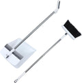 Dust Pan Broom Set Foldable Sweeper Broom and Dustpan Long Handle Hair for Kitchen Office Home Chinese Desktop Cleaner