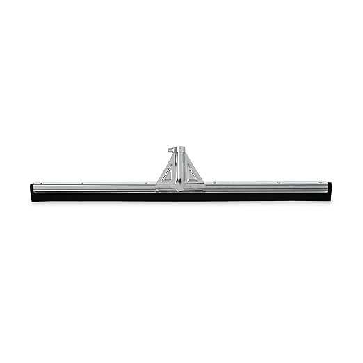 Rubbermaid Commercial Products Heavy-Duty Floor Dual Squeegee Black for Warehouses/Concrete/Car Garage/Basement Floor