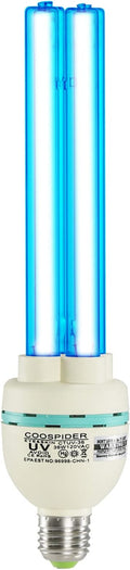 36 Watts UVC Light Bulb UV Lamp for Basement/Storehouse/Car E26 110V CTUV-36 (Ozone Free)