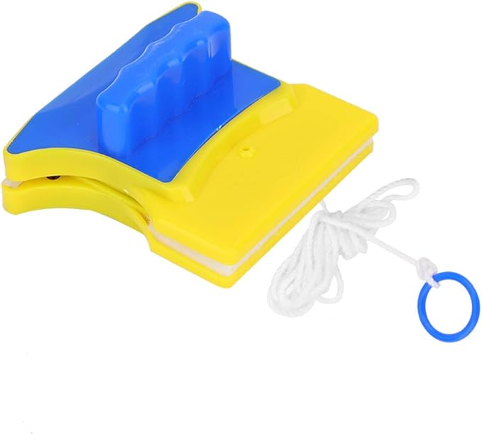 Double Sided Magnetic Window Cleaner Wiper for Window Glass Fish Tanks Patio Doors with Sticker Effective on 3 8 mm Thickness Single Glazing Windows Mirror Tiles