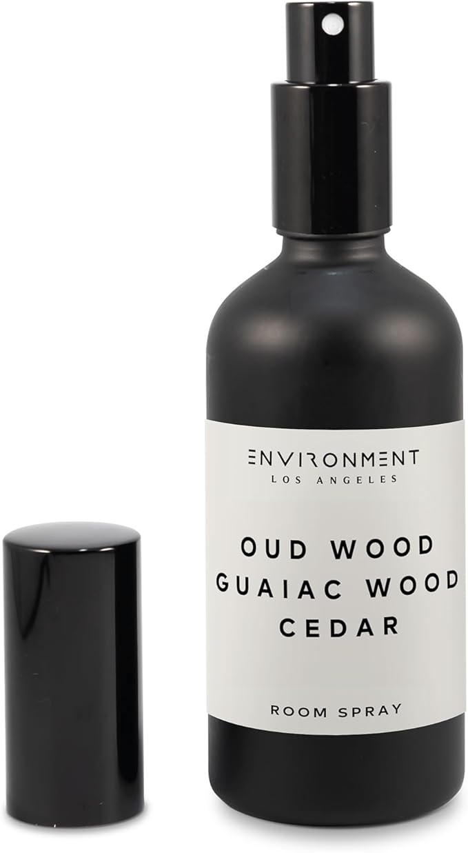ENVIRONMENT Inspired by Designer TF Oud Wood Room Spray 100ml Air Freshener (Oud Wood | Guaiac Wood | Cedar) Home Fragrance Accessories Room Perfume Room Deodorizer Vegan &amp Cruelty-Free