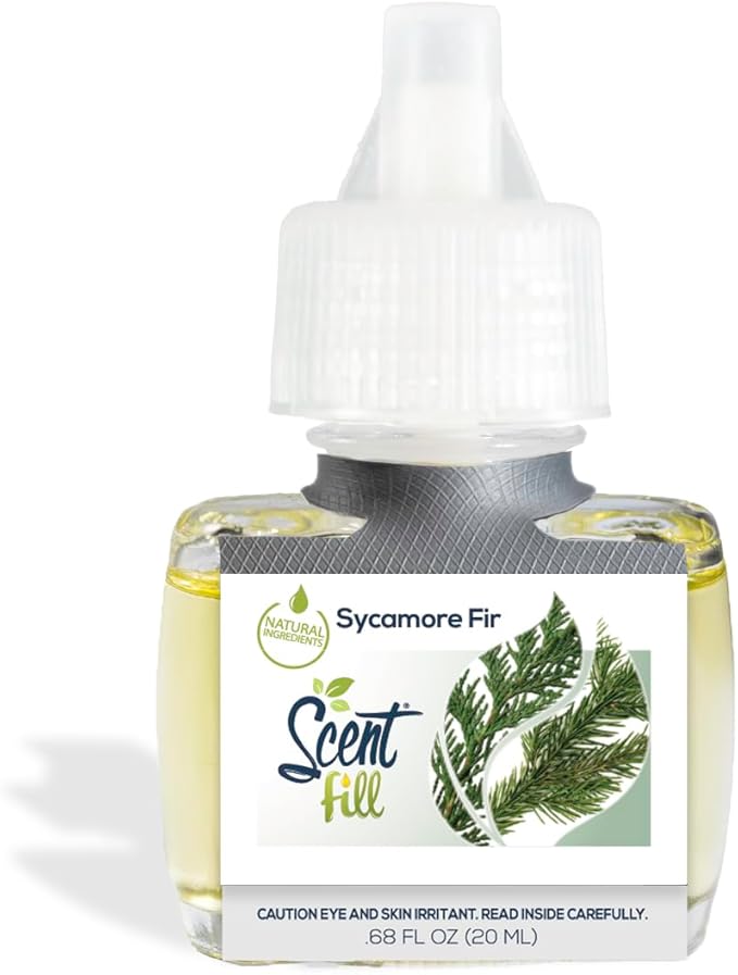 Scent Fill Sycamore Fir Plug in Air Freshener 4 Scented Oil Refills