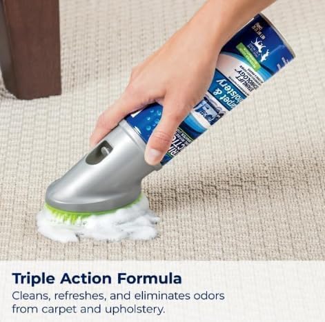 Woo-lite Carpet and Upholstery Foam Cleaner with Built-in Brush Triple Action Stainlift Technology for Stairs Fabrics Pet Odors