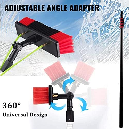 Outdoor Window Cleaning Pole Extendable Water Fed Pole Kit with Hose Spray 3.6-12m Water Fed Telescopic Brush Solar Panel Cleaning Equipment for Cleaner Outdoor Window39FT/12M